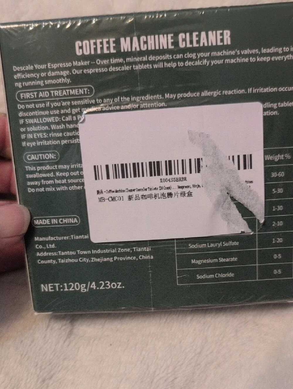 Green Coffee Machine Cleaner Tablets - 24 Pack